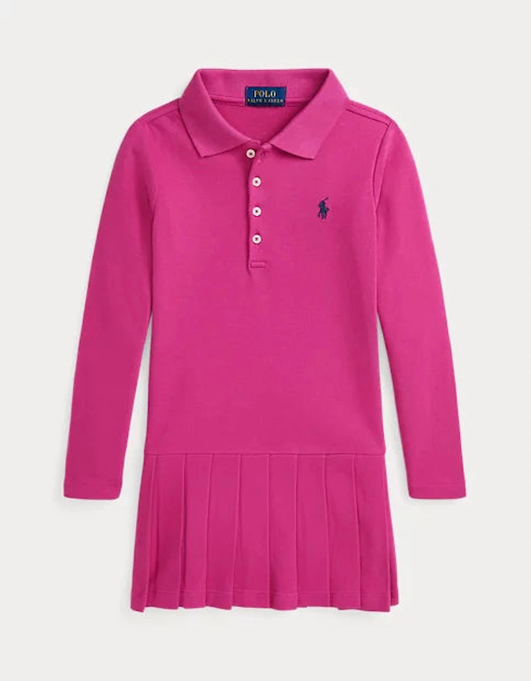 RALPH LAUREN PINK POLO DRESS - Size: 18-24 months/2 years