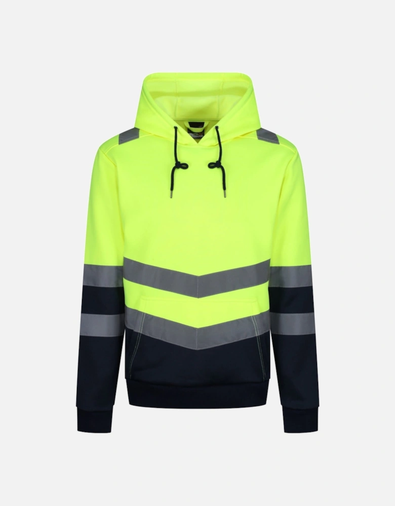 Professional Mens Hi Vis Reflective Over Head Hoodie