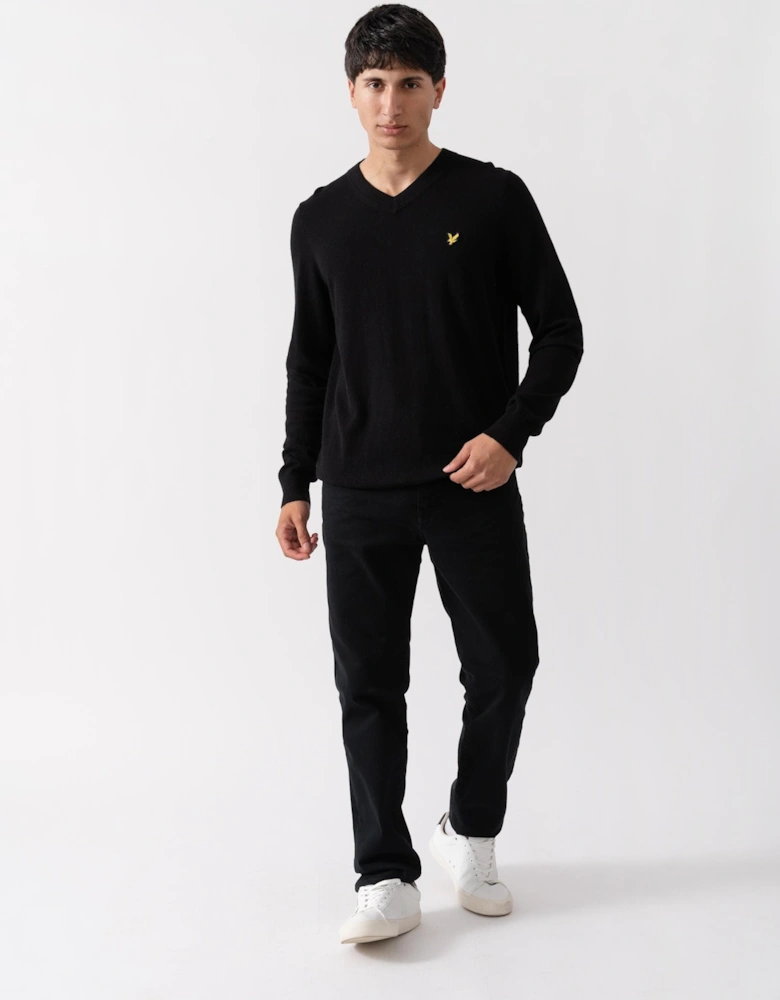 Lyle & Scott Cotton Merino Mens V-Neck Jumper