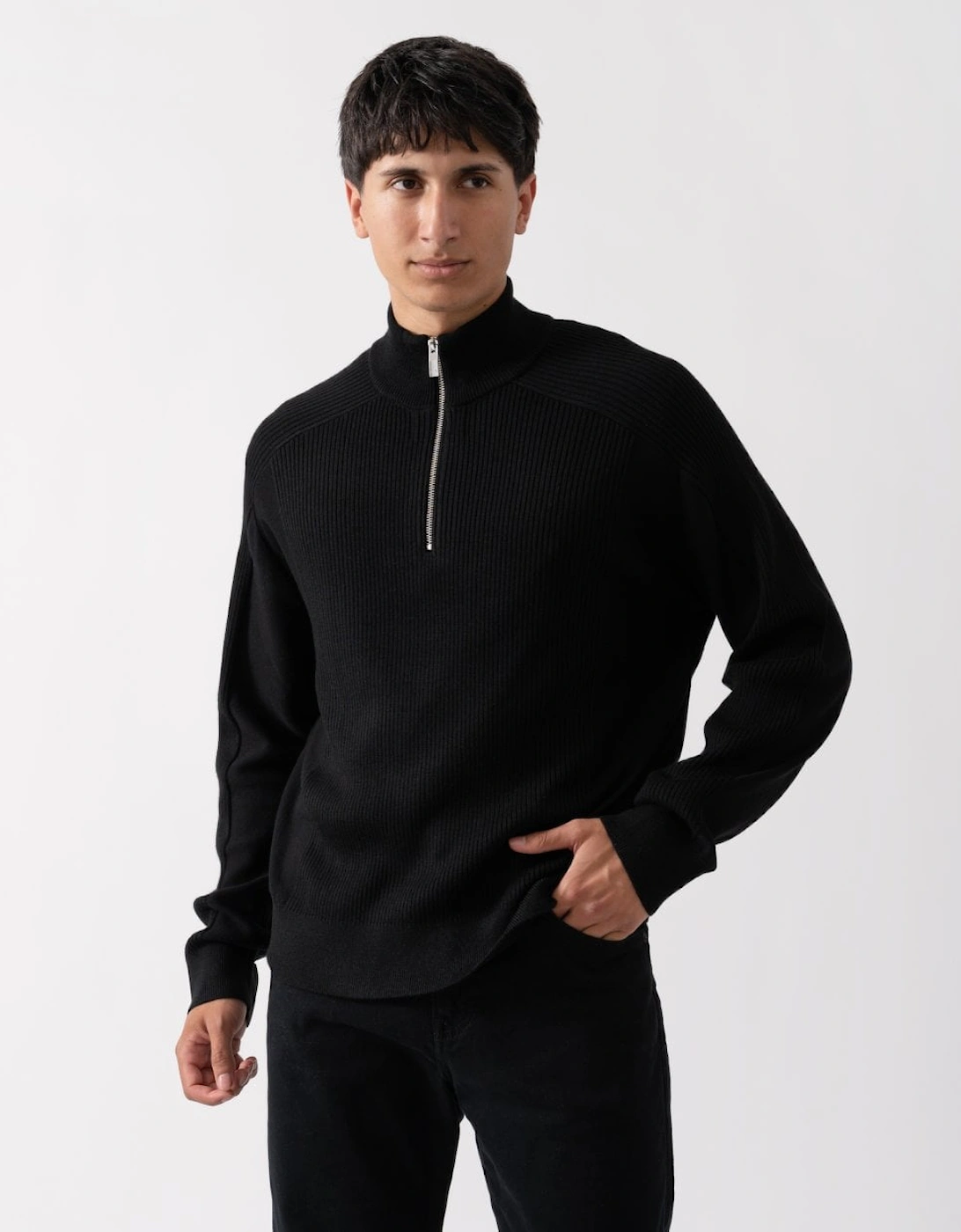 Mens 1/4 Zip Jumper, 6 of 5