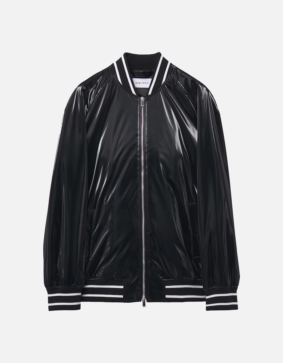 Liquid Vinyl Bomber Jacket Black, 5 of 4