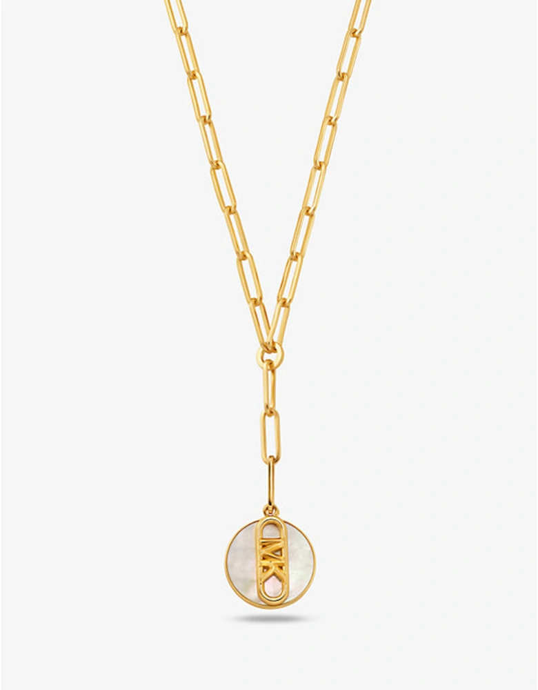 Precious Metal-Plated Brass Empire Chain-Link Necklace