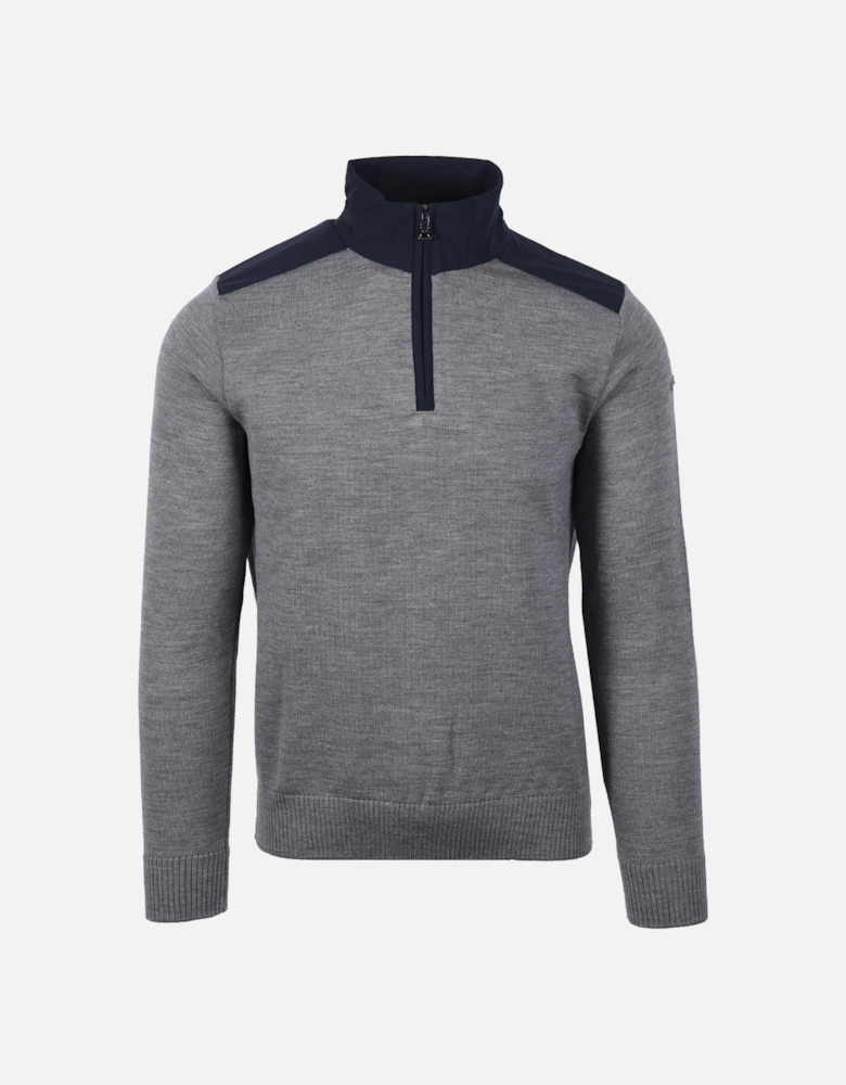 Paul And Shark Half Zip Knitwear Grey