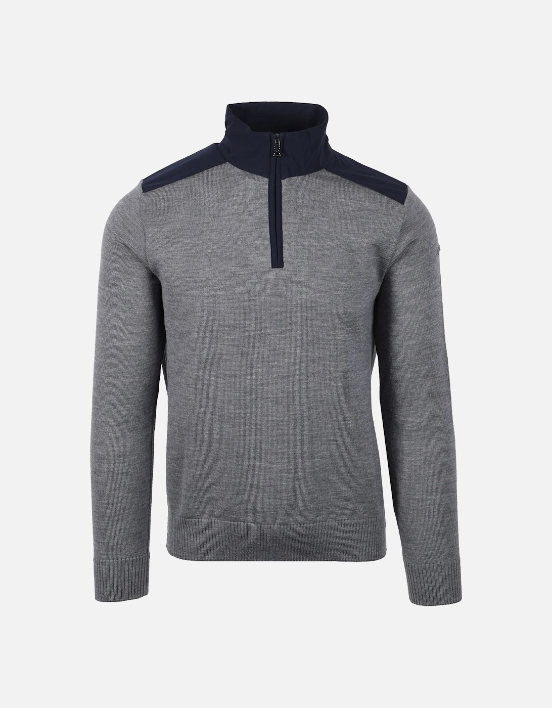 Paul And Shark Half Zip Knitwear Grey, 6 of 5