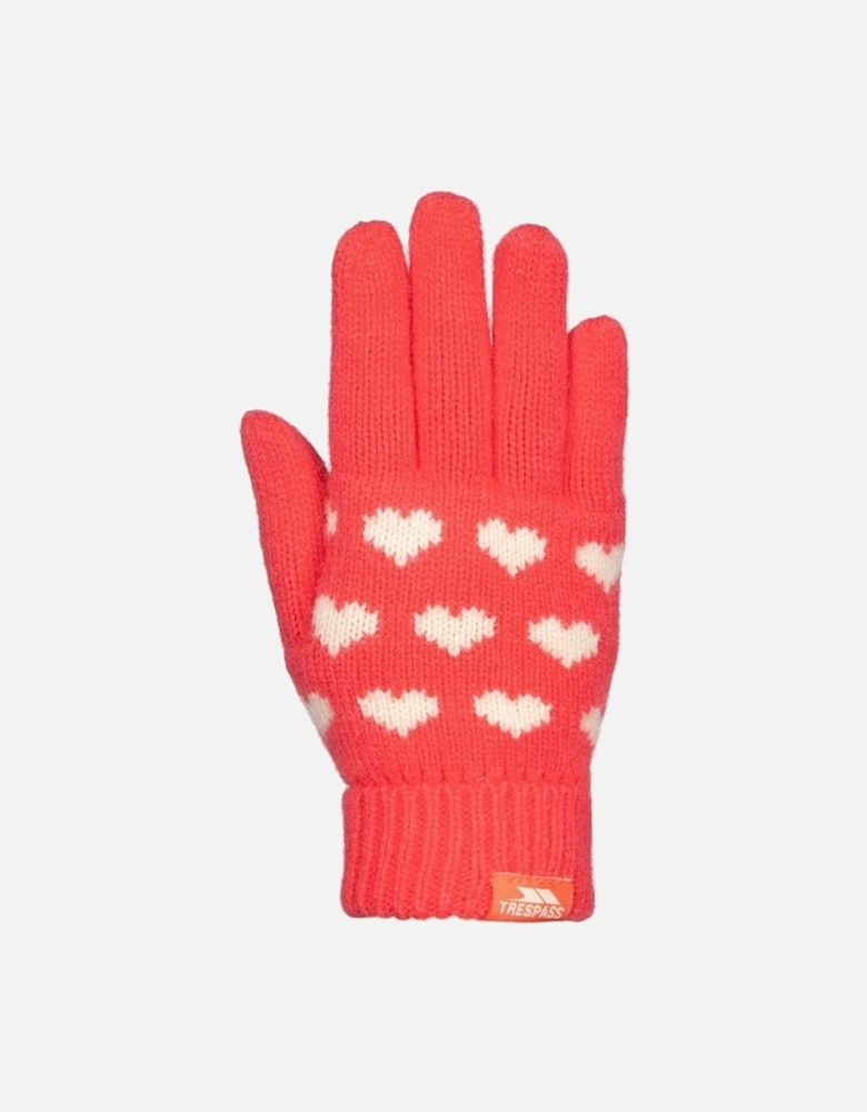 Girls Mary Hearts Gloves