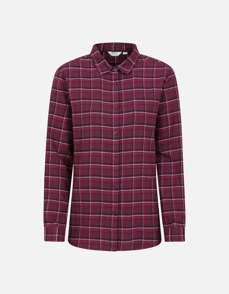 Womens/Ladies Balsam Brushed Flannel Longline Shirt