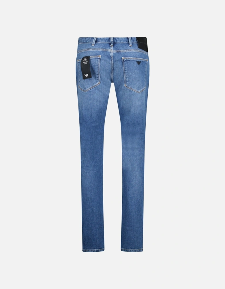 J06 Slim Fit 5 Pocket Jeans Light Blue