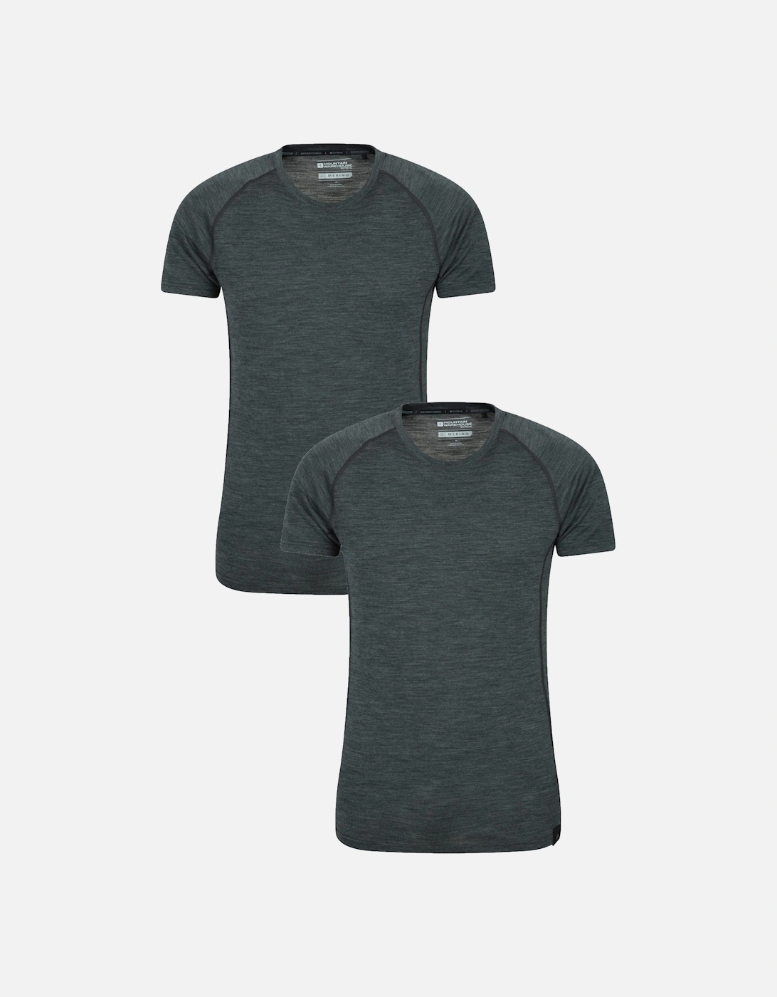 Mens Summit Merino Wool T-Shirt (Pack of 2), 6 of 5