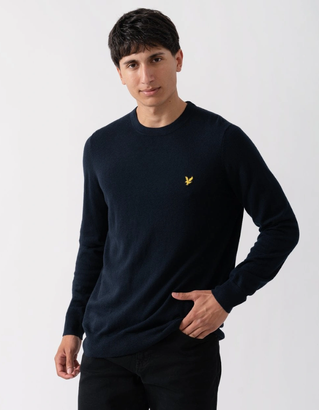 Lyle & Scott Cotton Merino Mens Crew Neck Jumper, 5 of 4