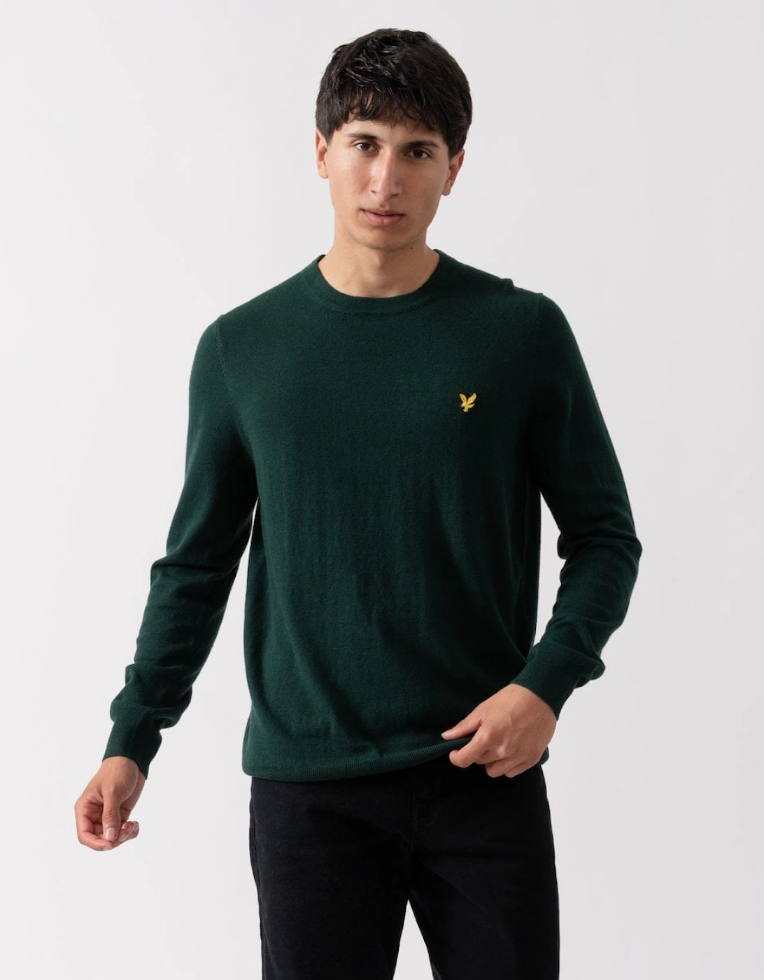 Lyle & Scott Cotton Merino Mens Crew Neck Jumper, 5 of 4