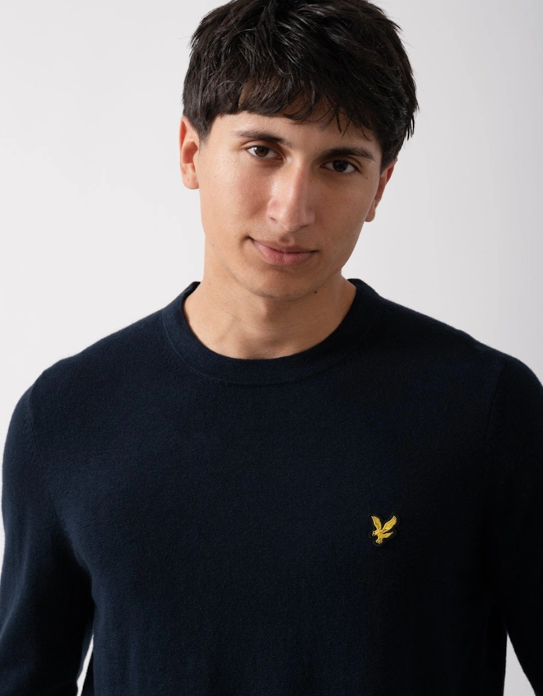 Lyle & Scott Cotton Merino Mens Crew Neck Jumper