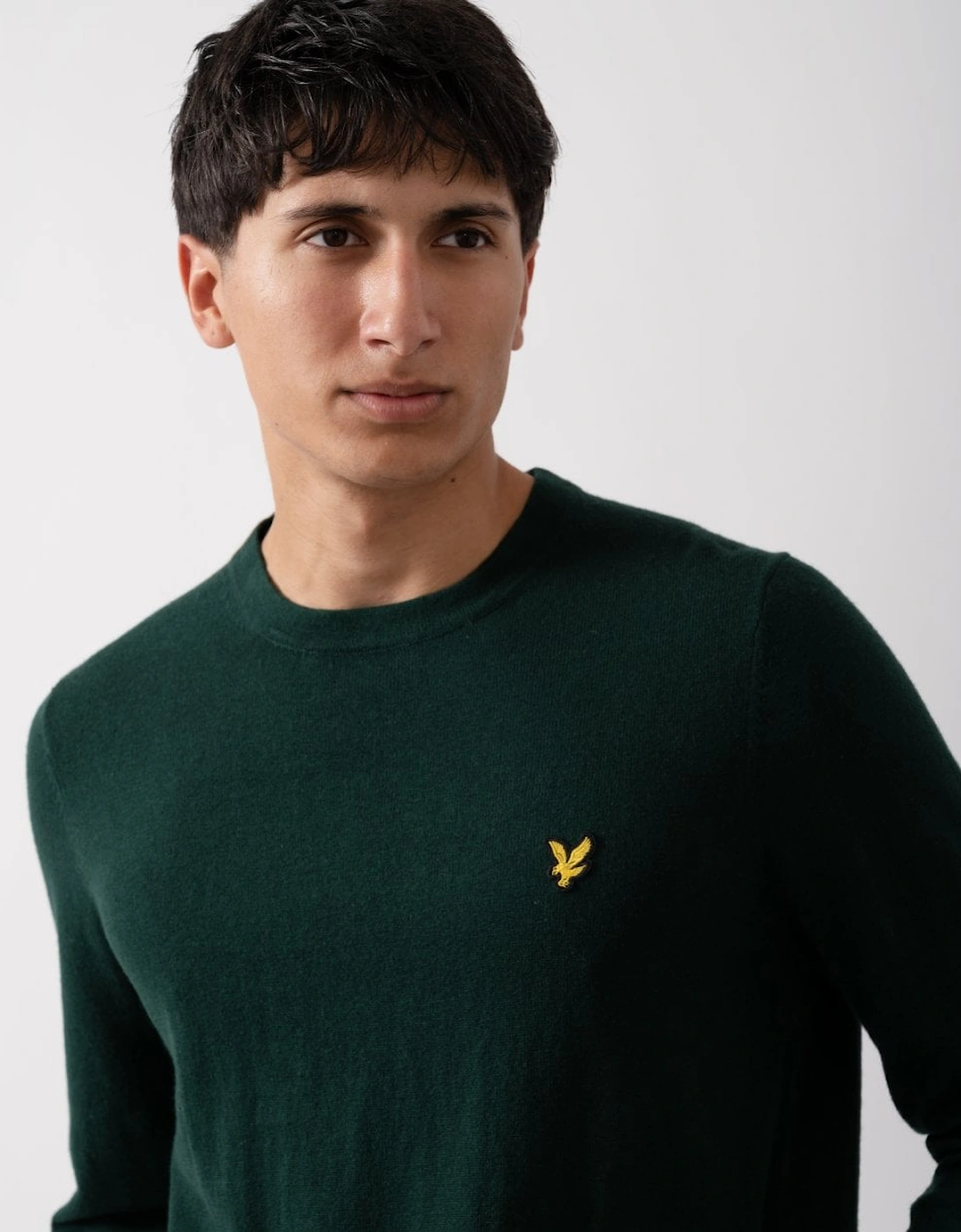 Lyle & Scott Cotton Merino Mens Crew Neck Jumper