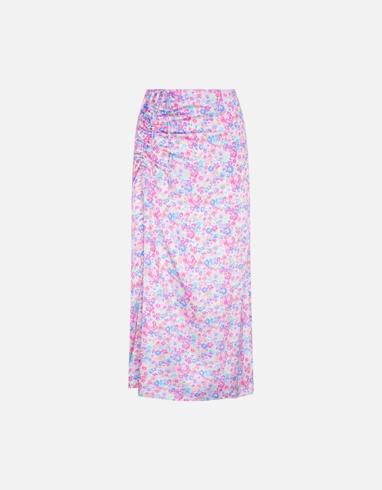 Madelyn Midi Skirt in Sketch Floral Print