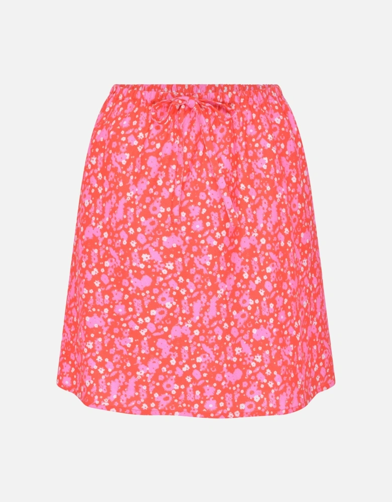 Nessa Floral Drawcord Mini Skirt