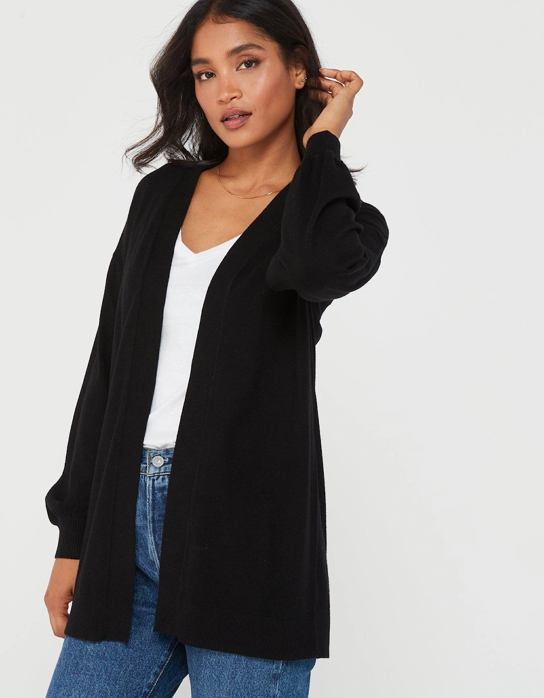 Edge to Edge Cardigan - Black, 2 of 1