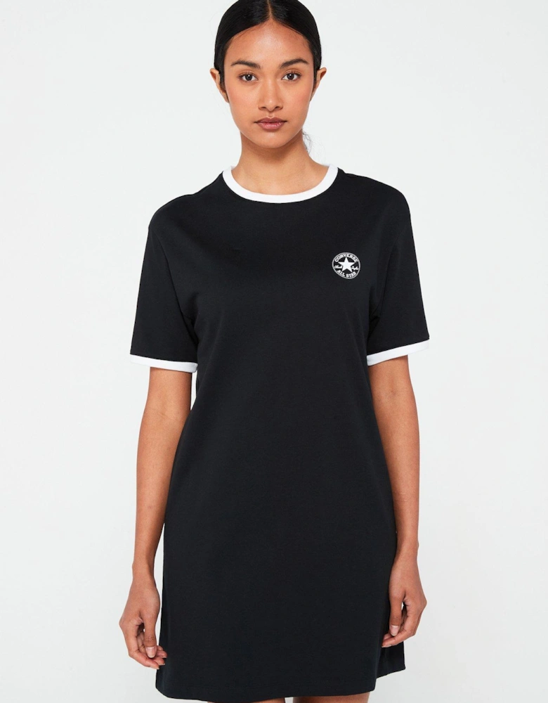 Womens Chuck Patch Tee Dress - Black