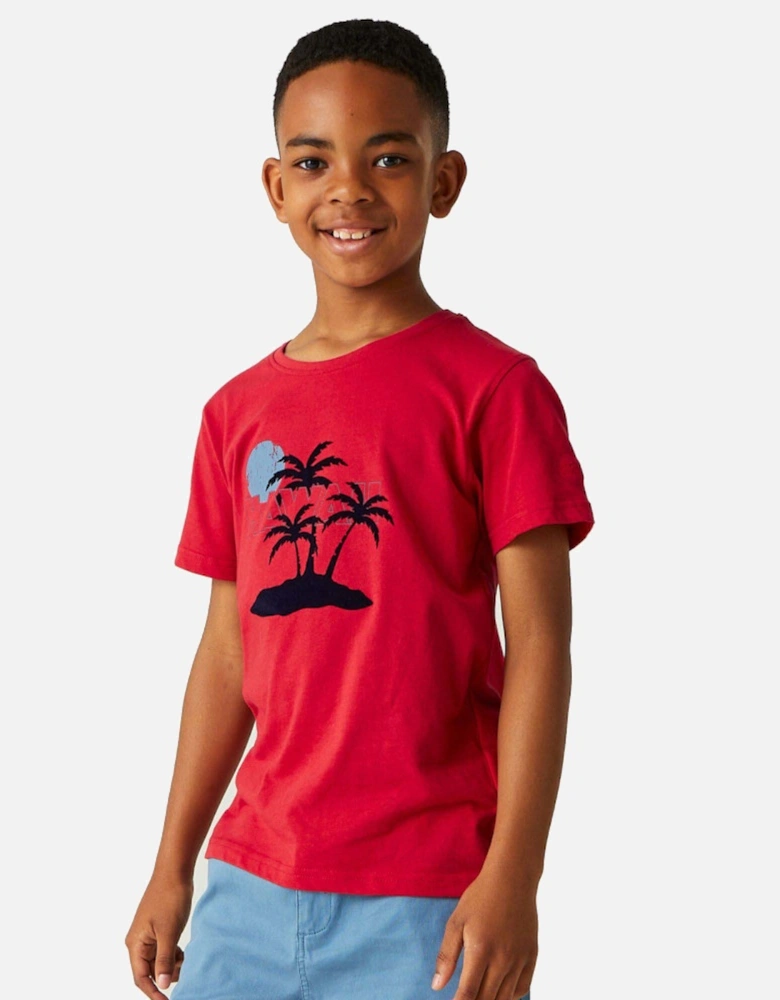 Boys Bosley VII Cotton Short Sleeve T Shirt