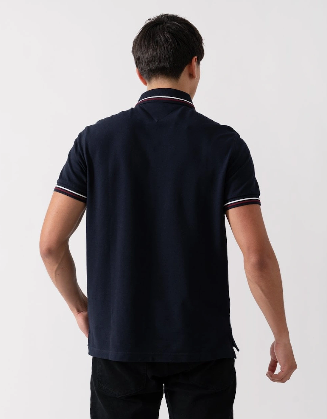 Tipped Mens Slim Fit Polo