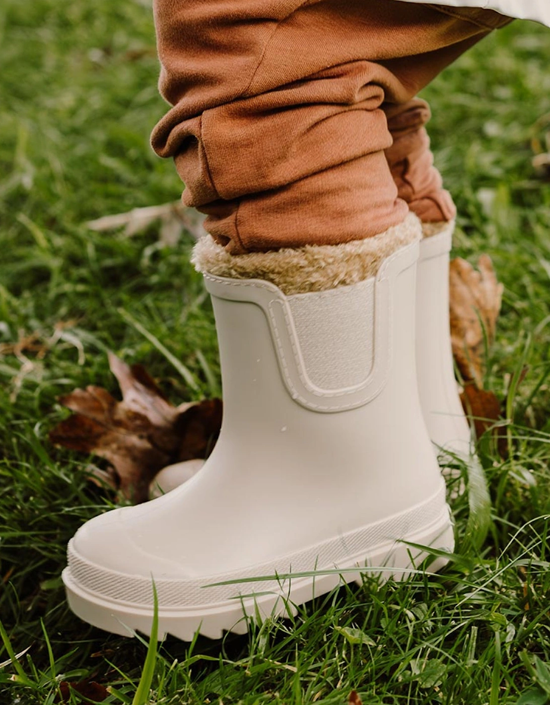 Beige Rain Boots