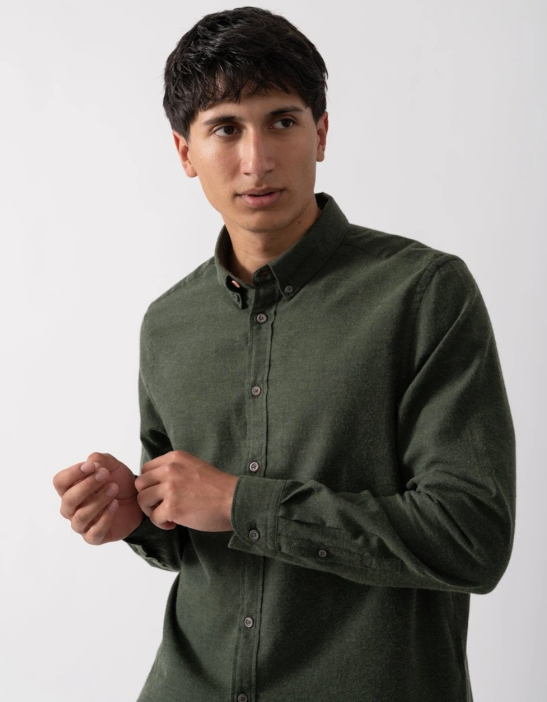 PS Mens Long Sleeve Brushed Cotton Shirt