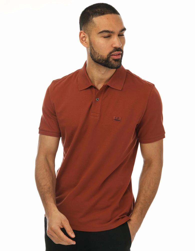 Mens Stretch Piquet Regular Fit Polo Shirt