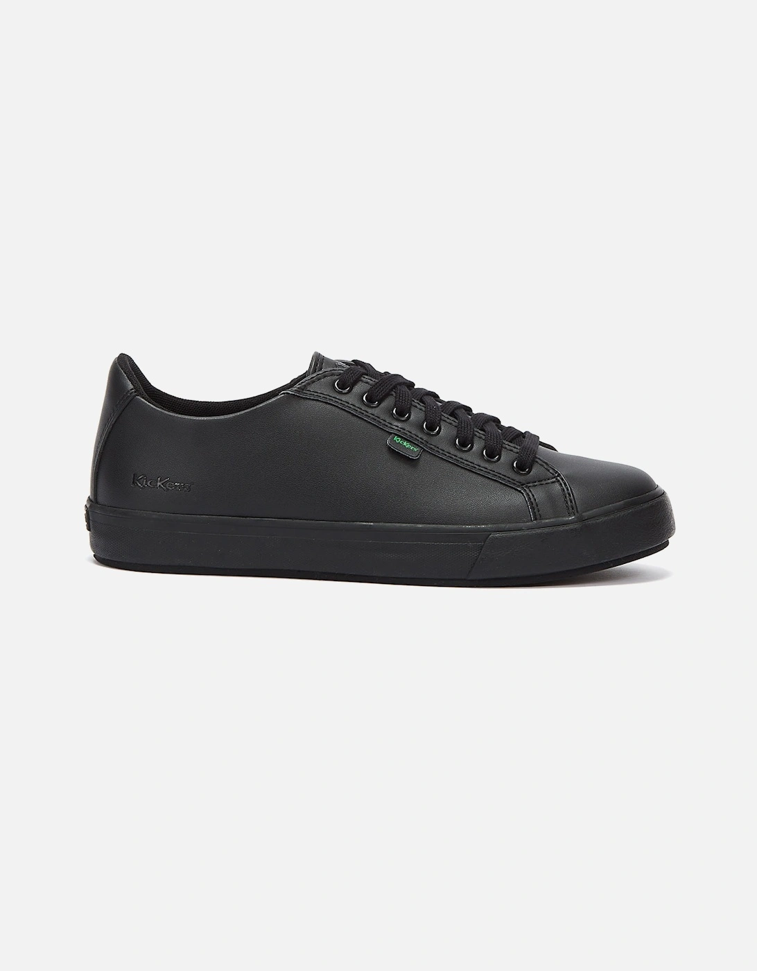 Youth Black Leather Tovni Lacer Trainers