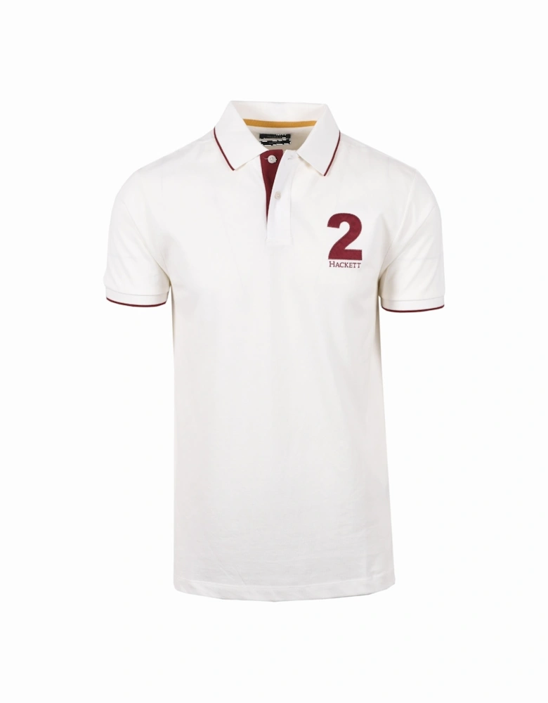 Heritage Number Polo Winter White