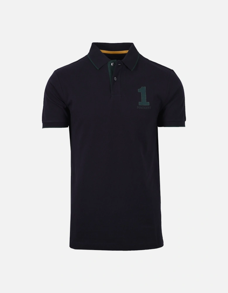 Heritage Number Polo Midnight Blue