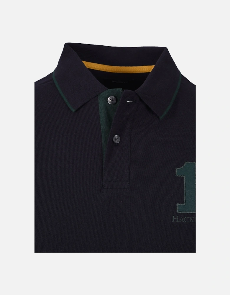 Heritage Number Polo Midnight Blue