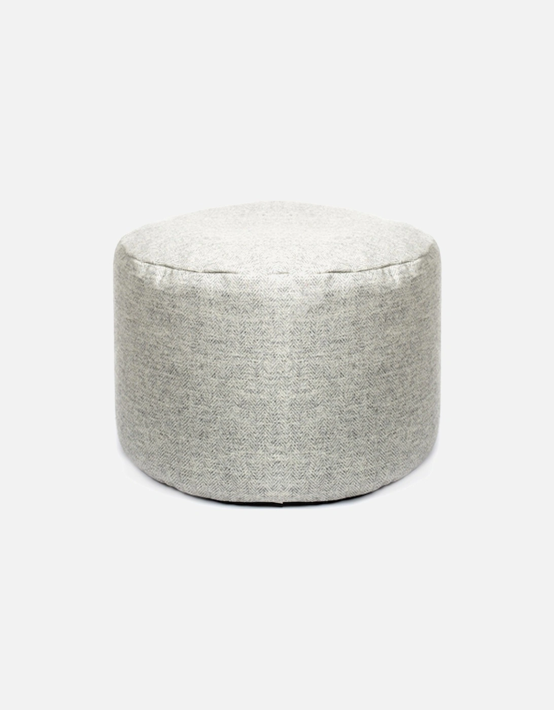 Tweed Pouf Herringbone Silver Grey, 2 of 1