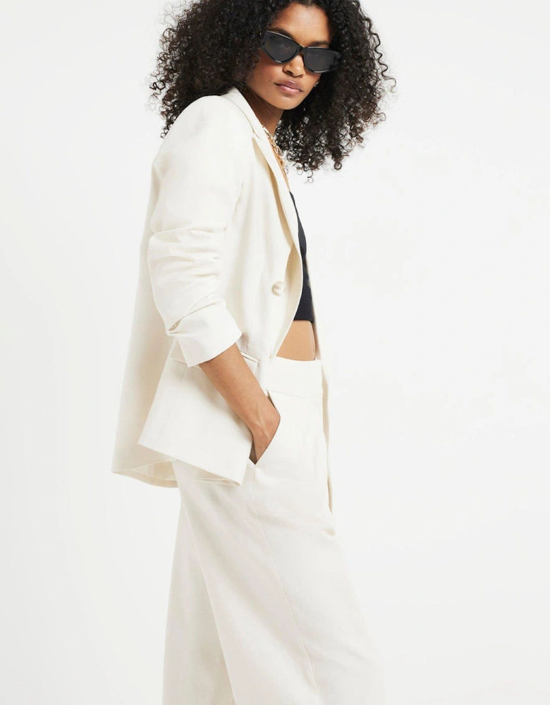 Linen Blazer - Cream