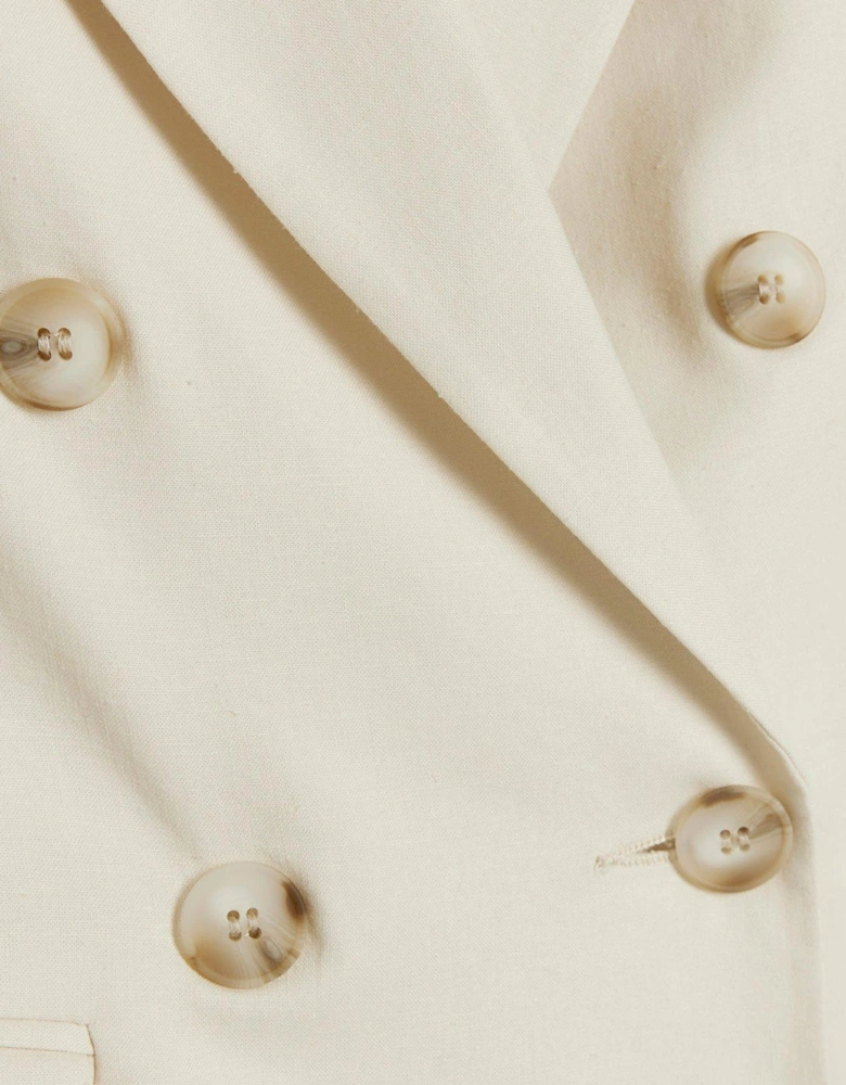 Linen Blazer - Cream