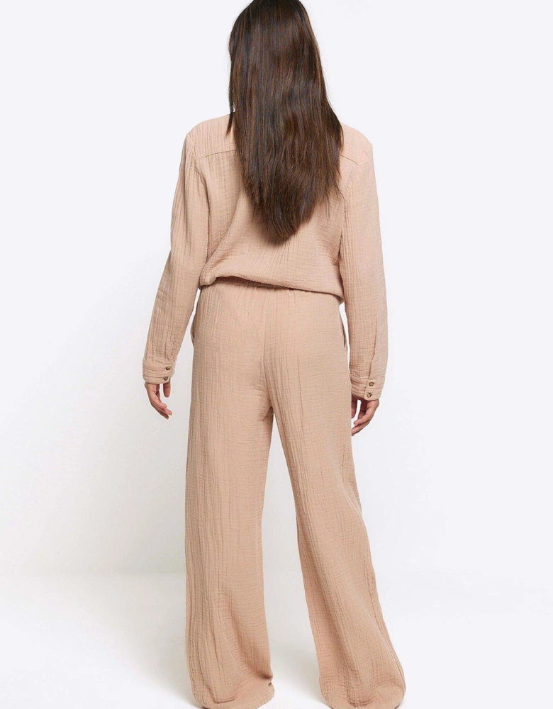 Double Faced Trouser - Beige