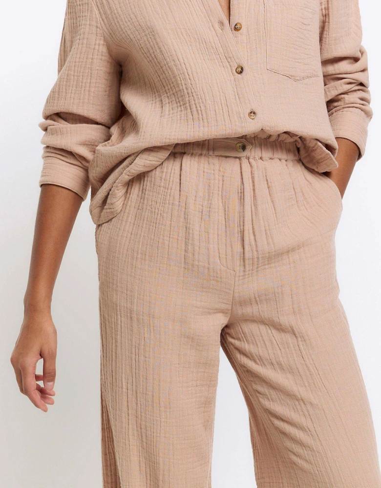 Double Faced Trouser - Beige