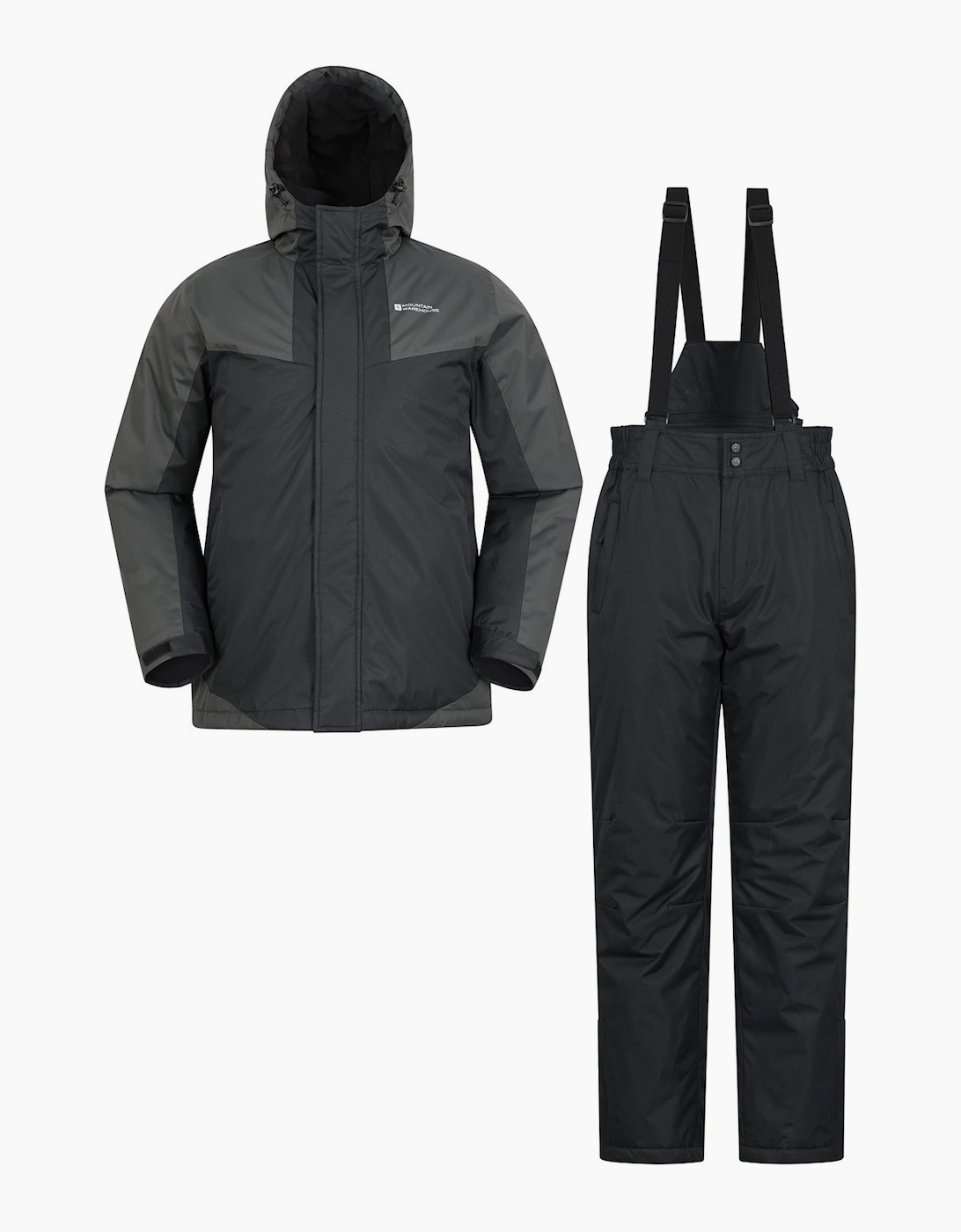 Mountain Warehouse Men's Black Ski Jacket & Trousers - Size: M