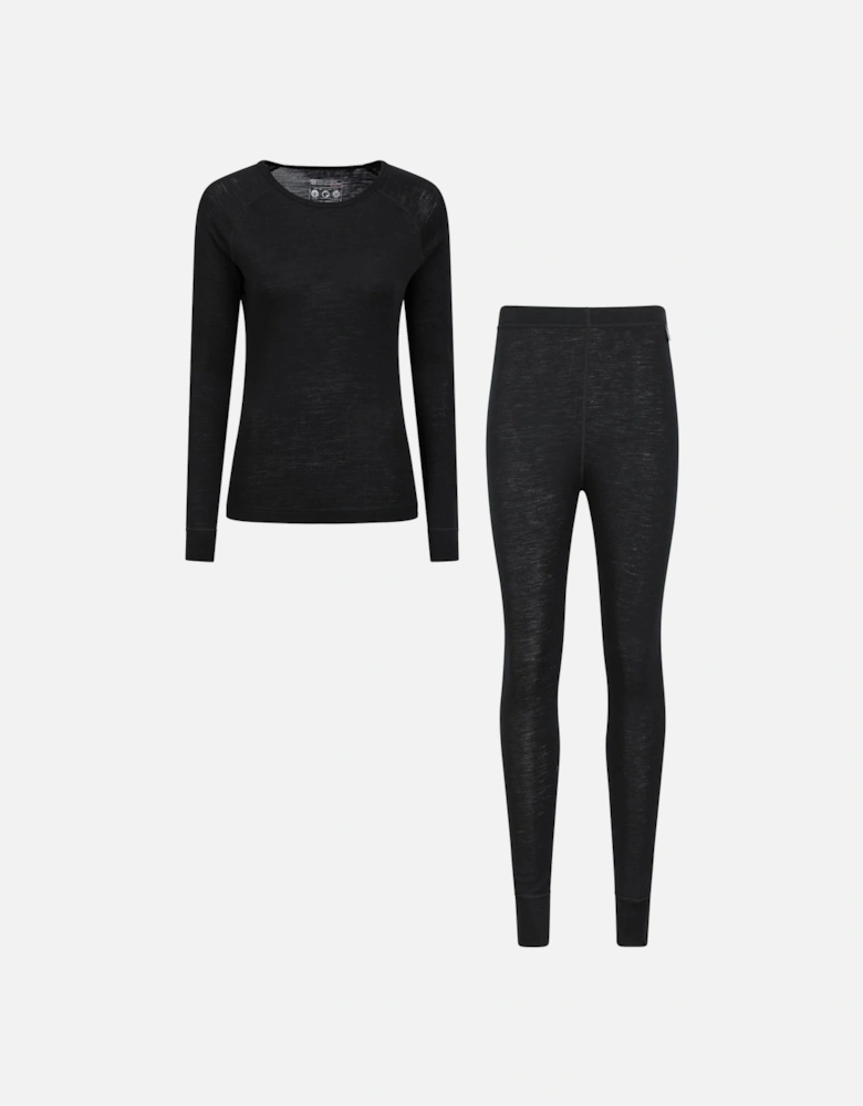 Womens/Ladies Merino Wool Base Layer Set