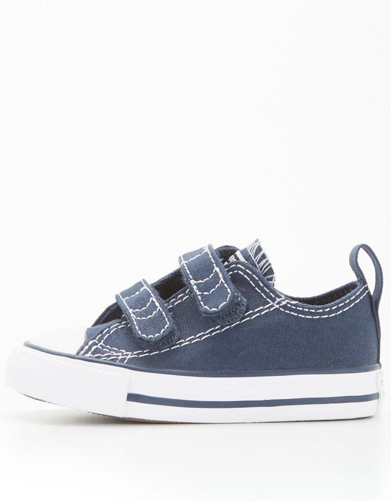 Infant Boys Easy-On Velcro Ox Trainers - Navy/White