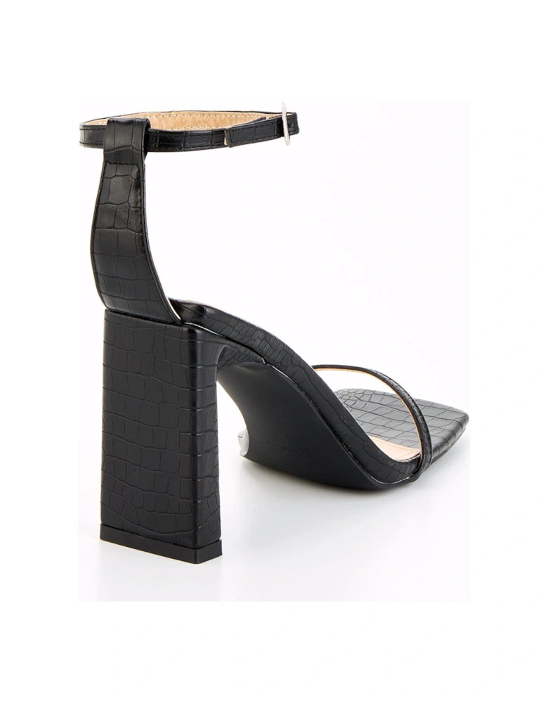 Raenna Heeled Sandal - Black