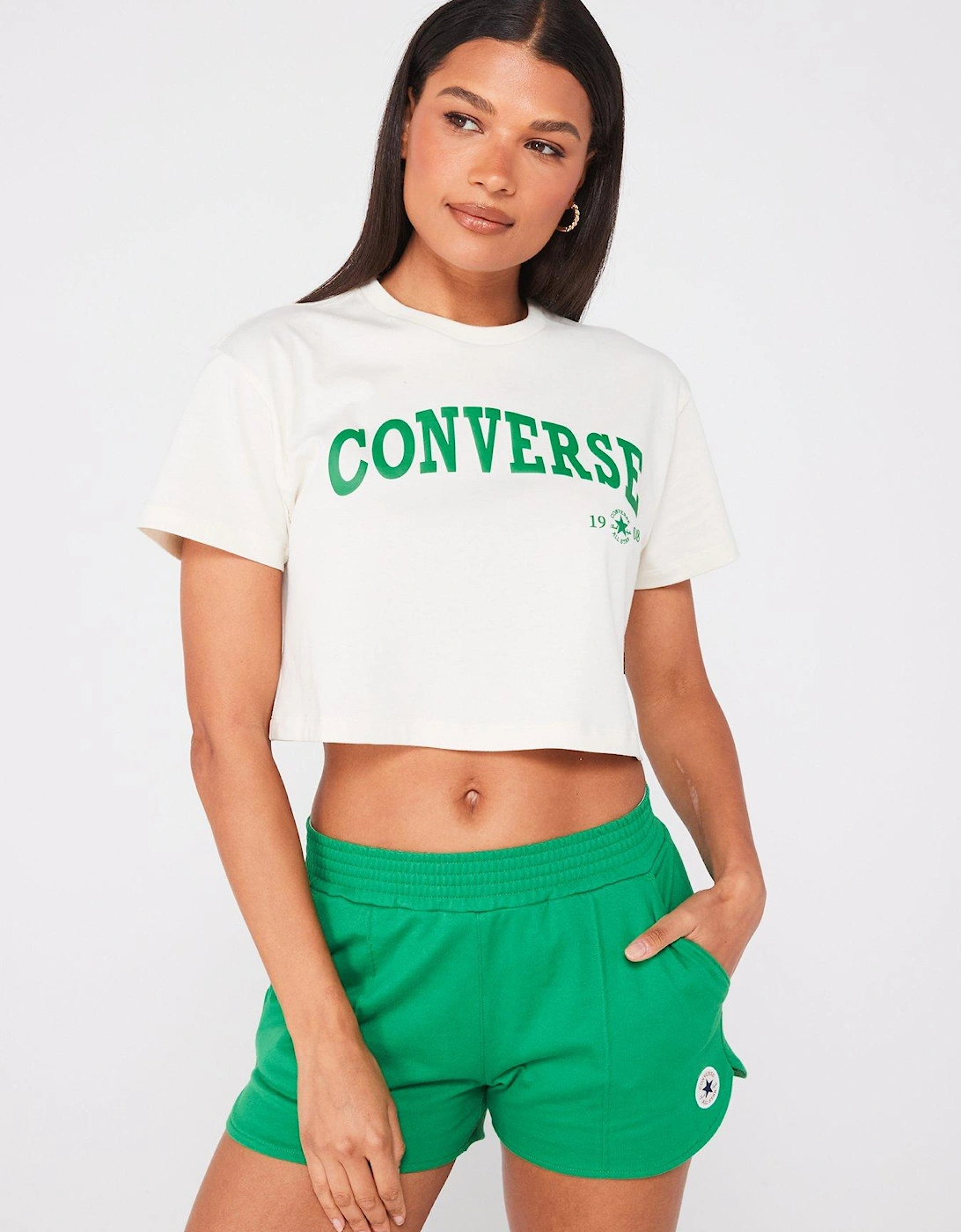 Womens Retro Chuck Jersey Knit Short - Green