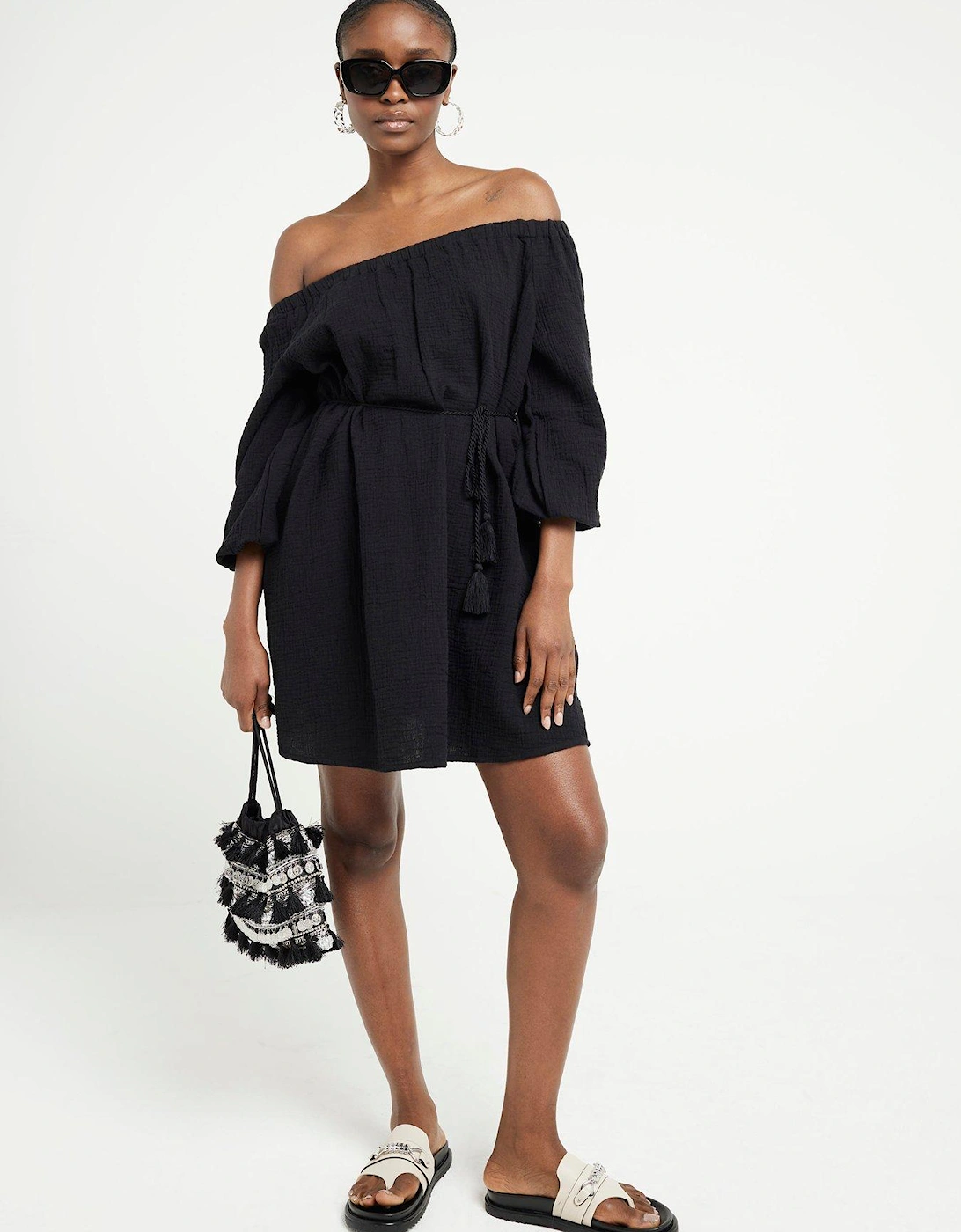 Bardot Dress - Black