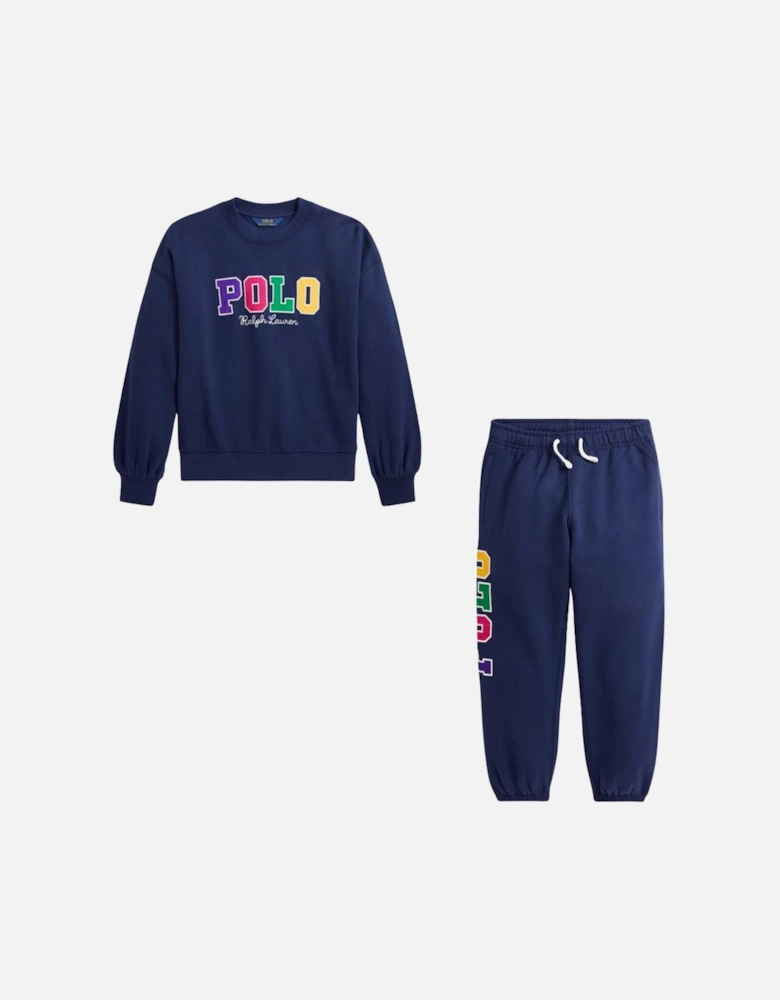 GIRLS NAVY TRACKSUIT