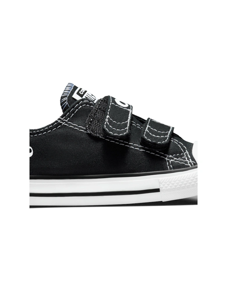 Infants Sketch Canvas Ox Trainers - Black/white