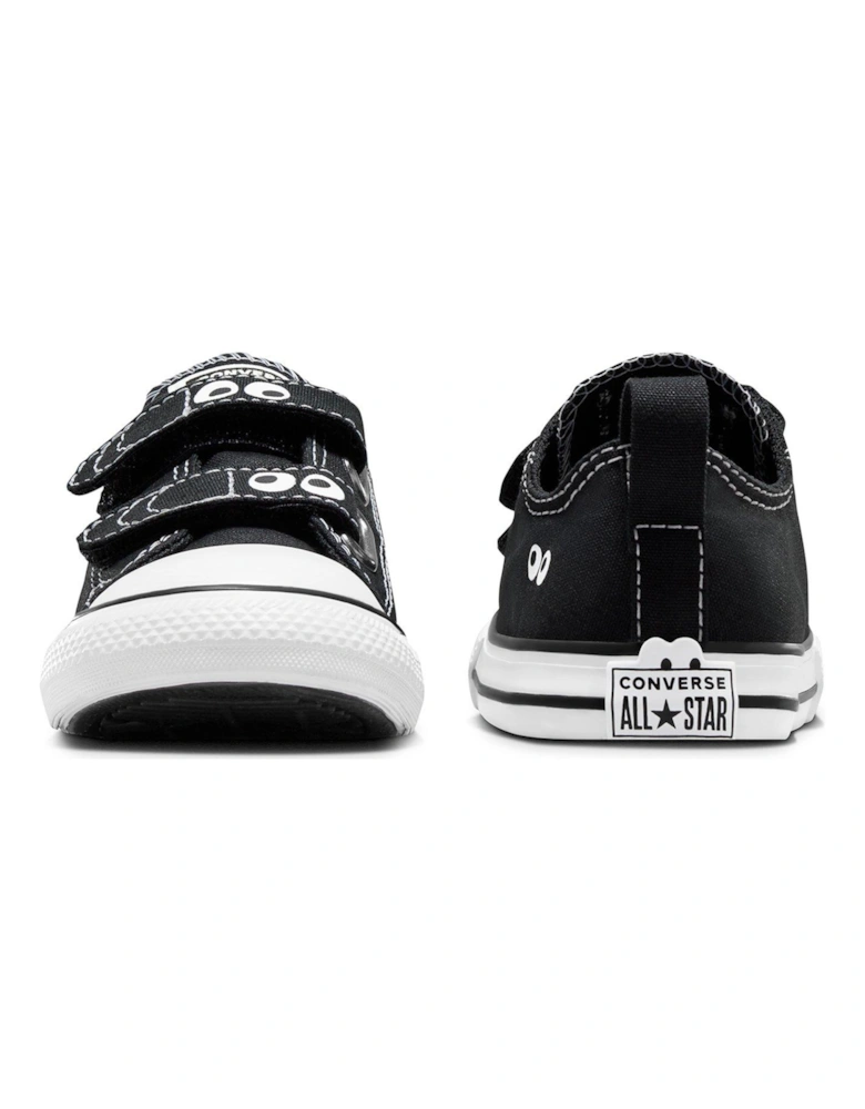 Infants Sketch Canvas Ox Trainers - Black/white