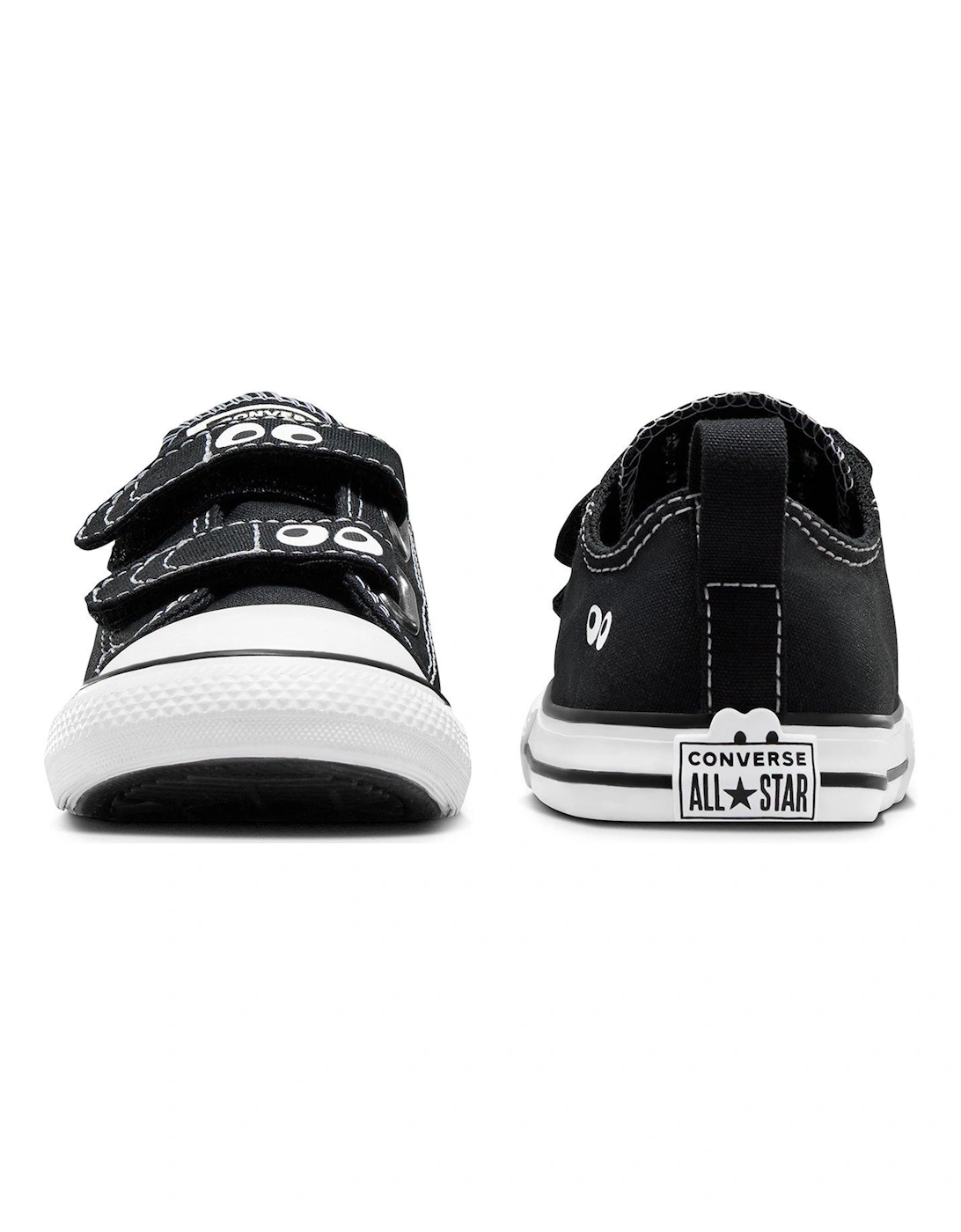 Infants Sketch Canvas Ox Trainers - Black/white