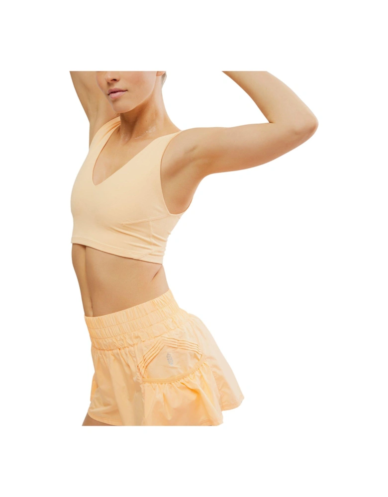 Womens Training Never Better Crop Cami - Orange