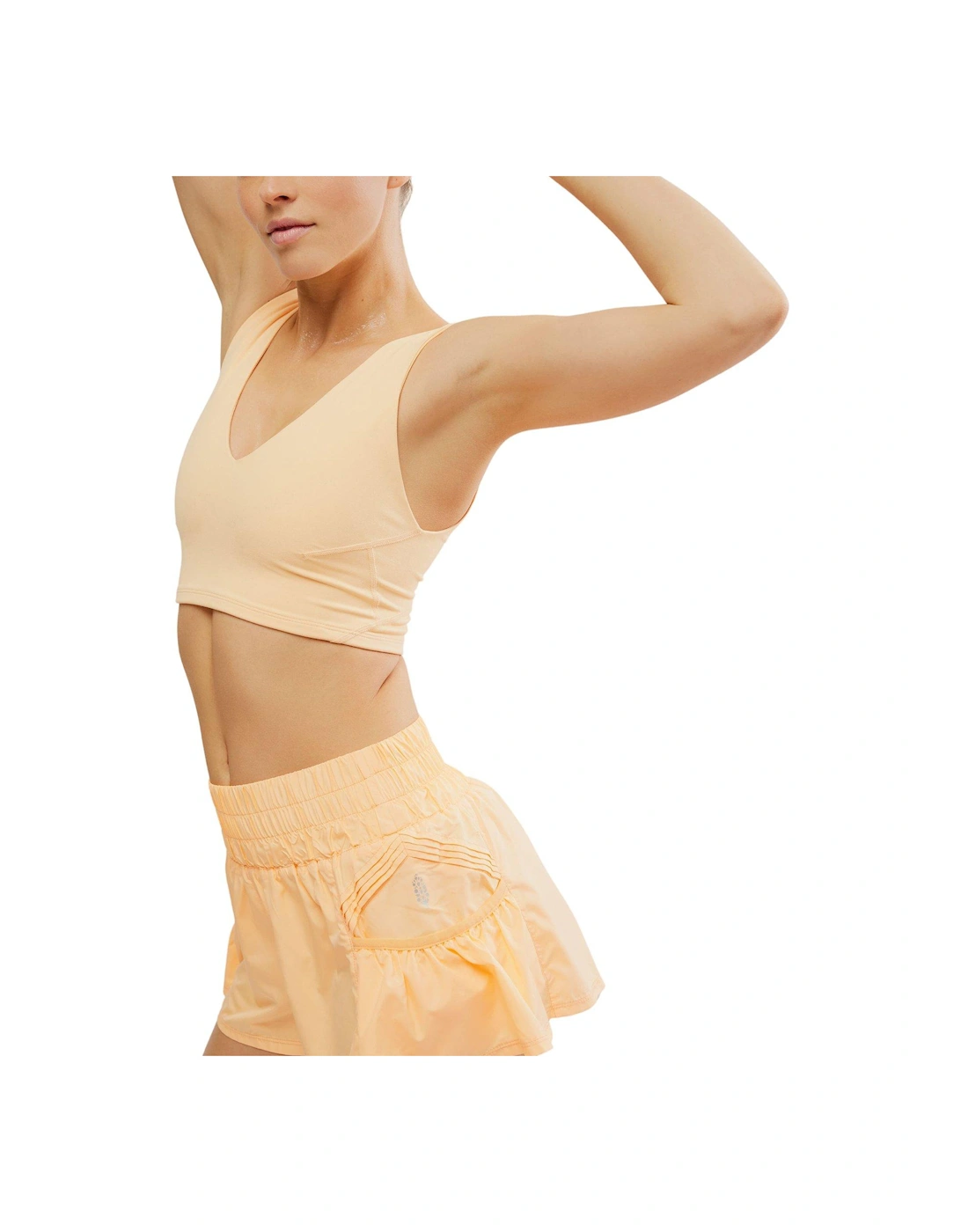 Womens Training Never Better Crop Cami - Orange