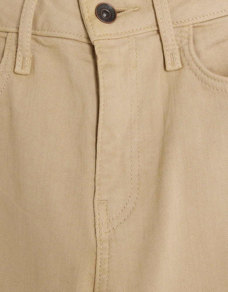 High Rise Sculpt Flare Jeans - Light Beige