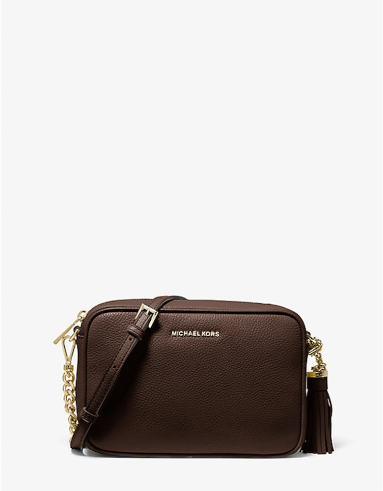 Jet Set Medium Pebbled Leather Crossbody Bag