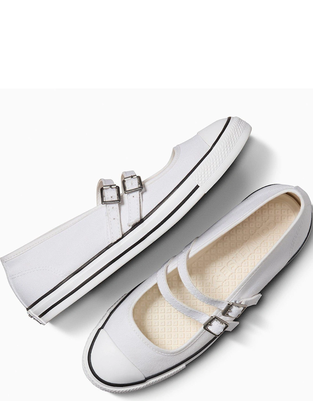 Womens Dainty Mary Jane - White