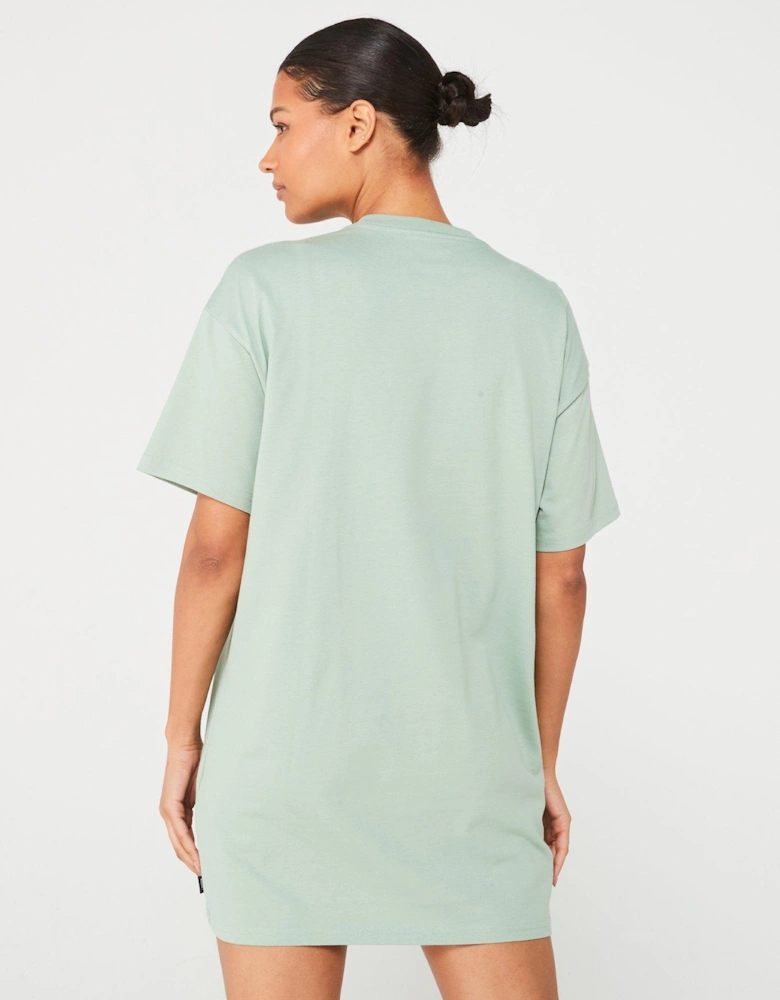 Womens Centre Vee Tee Dress - Green